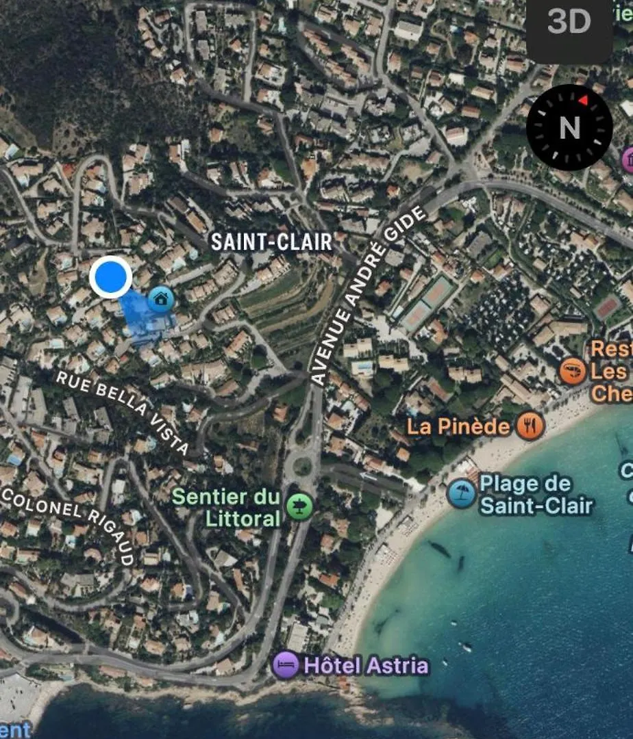 Homestay Vue Epoustouflante Sur La Mer Le Lavandou